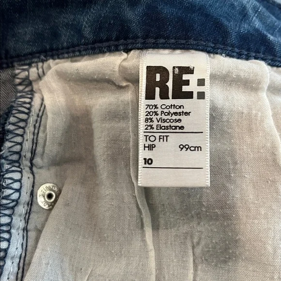 Women's Blue Pearl Embellished Jeans - Picture 6 of 6